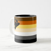 Tasse 2 Couleurs Indicateur de la fierté de l'ours (Devant gauche)