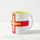 Tasse 2 Couleurs Indicateur Guernesey (Devant droit)