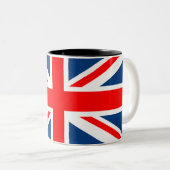 Tasse 2 Couleurs Indicateur Union Jack (Devant droit)