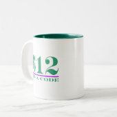 Tasse 2 Couleurs Indicatif régional 612 (Devant gauche)