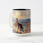 Tasse 2 Couleurs Indien américain (Devant gauche)