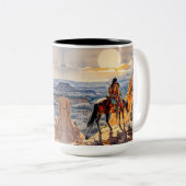 Tasse 2 Couleurs Indien américain (Devant droit)