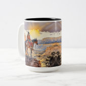 Tasse 2 Couleurs Indien américain (Devant gauche)