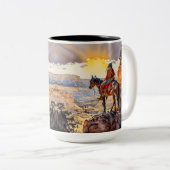 Tasse 2 Couleurs Indien américain (Devant droit)