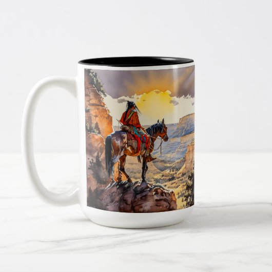 Tasse 2 Couleurs Indien américain (Gauche)