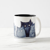 Tasse 2 Couleurs Indigo Catz (Devant droit)