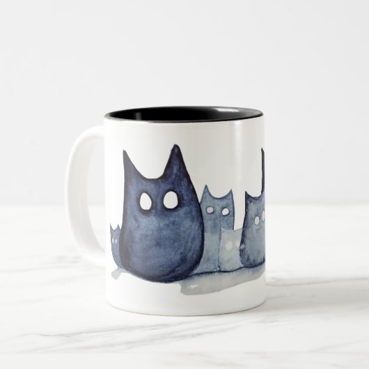 Tasse 2 Couleurs Indigo Catz (Devant gauche)