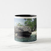 Tasse 2 Couleurs Indonésie. Formations rocheuses le long du rivage (Centre)