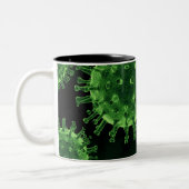 Tasse 2 Couleurs Infection à l'agent pathogène du virus Covid (Gauche)