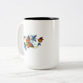 Tasse 2 Couleurs Infini de papillons monarques (Devant gauche)