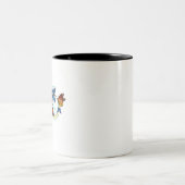 Tasse 2 Couleurs Infinité de papillons monarques (Centre)