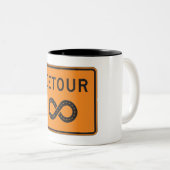 Tasse 2 Couleurs Infinite Detours Sign Cycling (Devant droit)