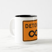 Tasse 2 Couleurs Infinite Detours Sign Cycling (Devant gauche)