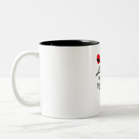 Tasse 2 Couleurs Infinite Love for Dad (Gauche)