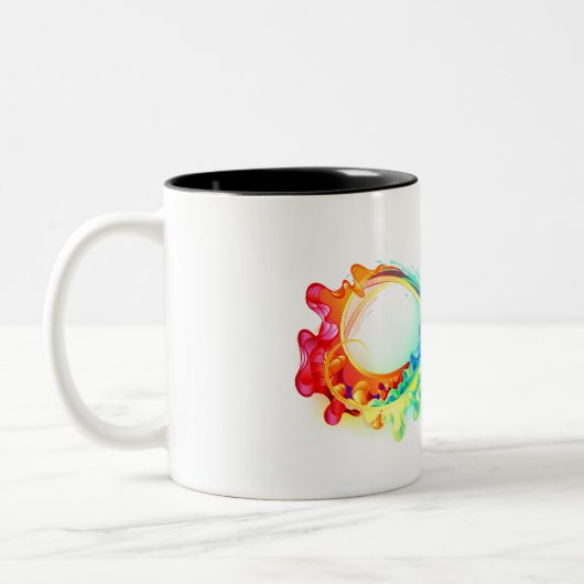 Tasse 2 Couleurs Infinity avec Rainbow Jellyfish (Gauche)