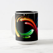 Tasse 2 Couleurs Infinity symbol of rainbow comets (Devant gauche)