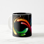 Tasse 2 Couleurs Infinity symbol of rainbow comets (Devant gauche)