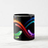 Tasse 2 Couleurs Infinity symbol of rainbow comets (Centre)