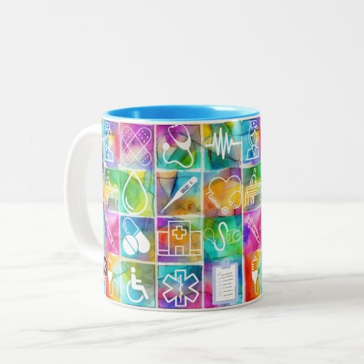 Tasse 2 Couleurs Infirmière (Devant gauche)