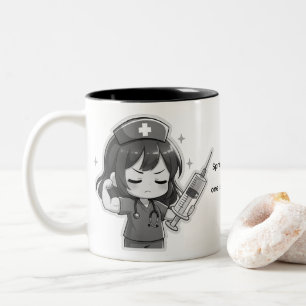 Tasse 2 Couleurs Infirmière Chibi Originale - Pouvoir Médical