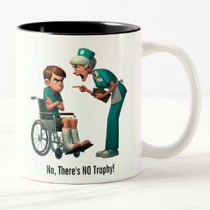 Tasse 2 Couleurs Infirmière contre renvoi de la viande usitée