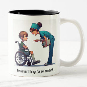 Tasse 2 Couleurs Infirmière contre renvoi de la viande usitée