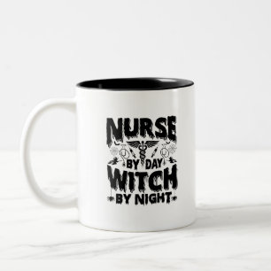 Tasse 2 Couleurs Infirmière le jour, sorcière la nuit-Infirmière-Ha
