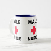 Tasse 2 Couleurs Infirmière masculine (Devant gauche)