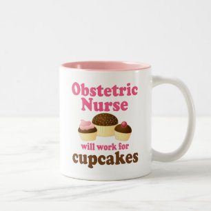 Tasse 2 Couleurs Infirmière obstétrique drôle