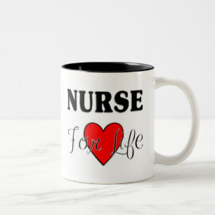 Tasse 2 Couleurs Infirmière pendant la vie