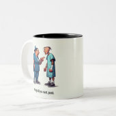 Tasse 2 Couleurs Infirmière scolariser le patient membre de la band (Devant gauche)