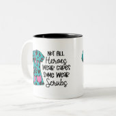 Tasse 2 Couleurs Infirmière Typographie Moderne Superhero Scrubs Di (Devant gauche)
