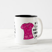 Tasse 2 Couleurs Infirmière Typographie Moderne Superhero Scrubs Di (Devant droit)