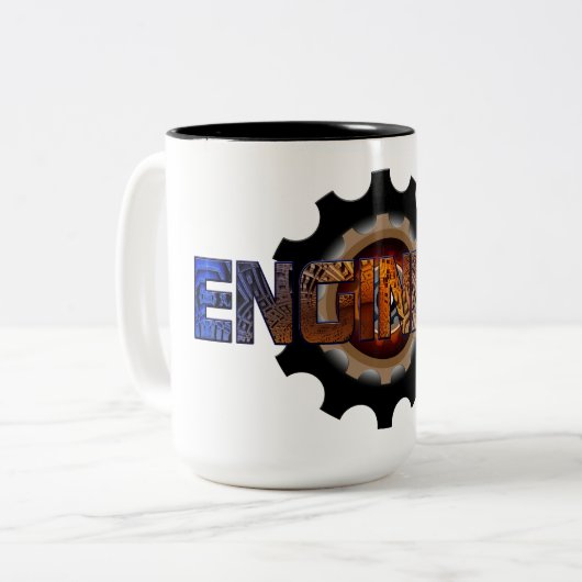 Tasse 2 Couleurs Ingénieur (Devant gauche)