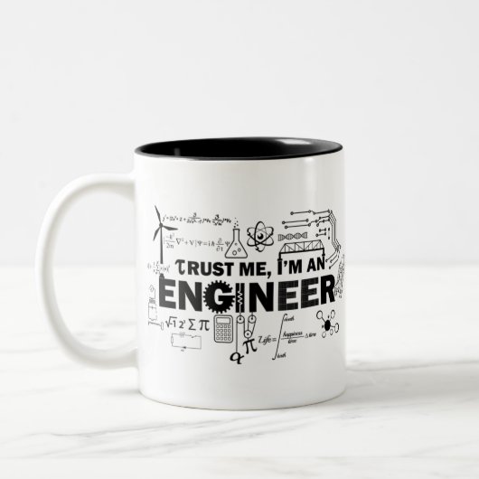 Tasse 2 Couleurs ingénieur (Gauche)
