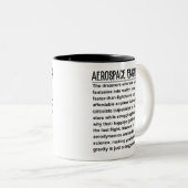 Tasse 2 Couleurs Ingénieur aérospatial (Devant droit)