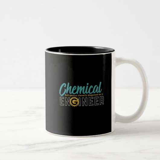 Tasse 2 Couleurs Ingénieur Geek amusant étudiant en génie chimique (Droit)