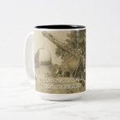 Tasse 2 Couleurs INGÉNIEUR OPÉRATIONNEL DE LA grue et de la chaussu (Devant gauche)