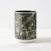 Tasse 2 Couleurs INGÉNIEUR OPÉRATIONNEL DE LA grue et de la chaussu (Centre)