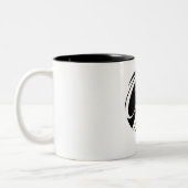 Tasse 2 Couleurs Initiale élégante B (Gauche)