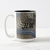 Tasse 2 Couleurs Initiale photographique naturelle Tortoiseshell (Gauche)