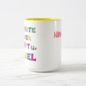 Tasse 2 Couleurs Innover comme un PDG, bouleverser comme un rebelle (Centre)