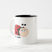 Tasse 2 Couleurs Insecte drôle d'insecte de coccinelle mignon (Devant gauche)