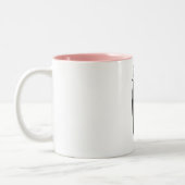 Tasse 2 Couleurs Insecte noir de cigale (Gauche)