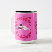 Tasse 2 Couleurs Inséparables en Saint Valentin (Devant gauche)