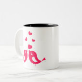 Tasse 2 Couleurs Inséparables Sirotent Ensemble : Romantique Couple (Devant gauche)