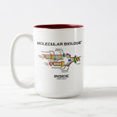 Tasse 2 Couleurs Inside de biologiste moléculaire (Gauche)
