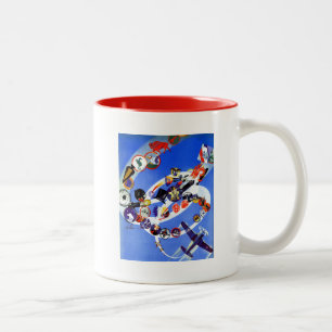 Tasse 2 Couleurs Insignes d'escadron