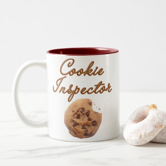 Tasse 2 Couleurs Inspecteur de cookies (Avec donut)