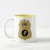 Tasse 2 Couleurs inspecteur de corps féminin de fbi (Gauche)
